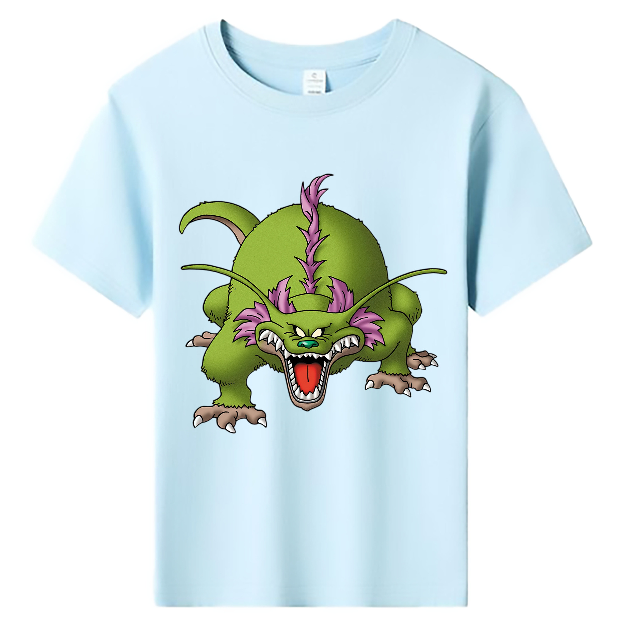 （画像用） ドラゴンクエスト Doragon Kuesuto Dragon Quest 綿100％キッズTシャツ（フロントプリント）